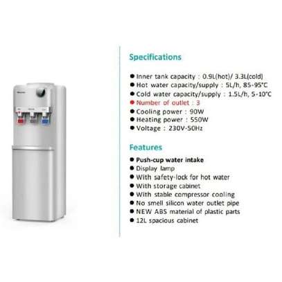 FONTAINE HISENSE AVEC FRIGO GRIS H96WDTS3S2R image 2