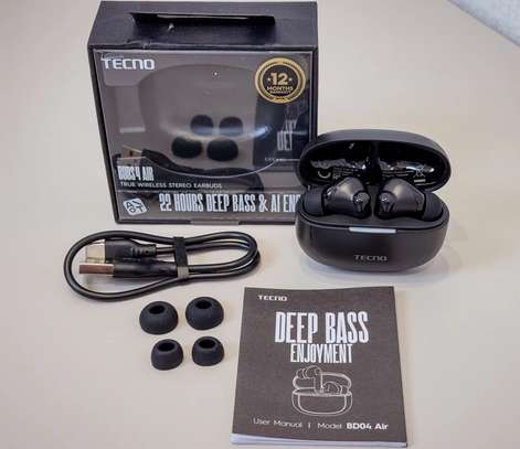 Tecno Écouteurs intra-auriculaires stéréo sans fil image 8