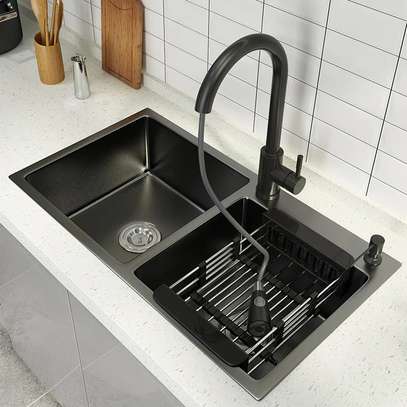 Évier de cuisine américaine 1 ou 2 bac lourd image 4