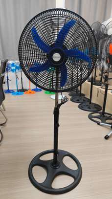 Ventilateur sur pied puissant bleu réglable image 4