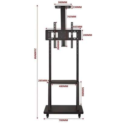 V-star Support Tv mobile sur roulettes - 32-75" pouces image 7
