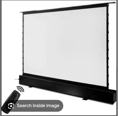 Écran projection portable 100" blanc télécommande image 2