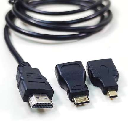 Câble Multifonction Haute vitesse Hdmi 3 en 1 image 3