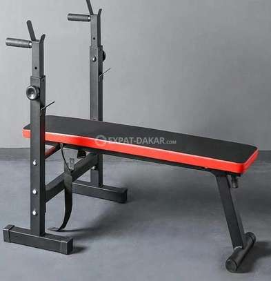 Banc de Fitness Multifonctionnel avec Support D'haltères image 4