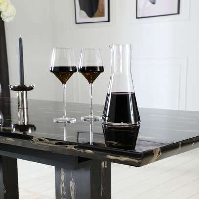 Table extensible bois noir design moderne 6-10 places image 3