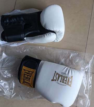 Gants de boxe Everlast EST. 1910 Worldwide – Blancs image 2