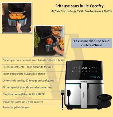 Friteuse sans huile simple ou double compartiment image 5