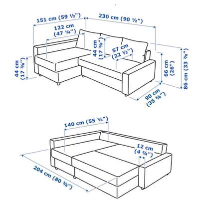 Divan gris - Ikea image 4
