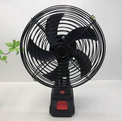Ventilateur sur pied puissant bleu réglable image 10