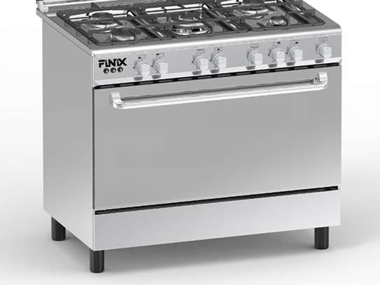 CUISINIERE 5 FEUX FINIX 90X60 INOX image 2