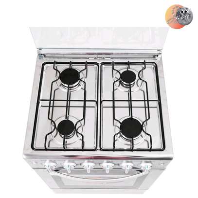 CUISINIERE ASTECH 4FEUX 60X60 A GAZ AVEC FOUR A GAZ INOX MIS image 4