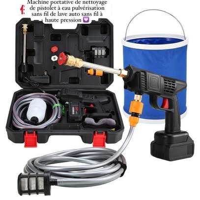 Pistolet haute pression sans fil 2 batteries 24V image 2