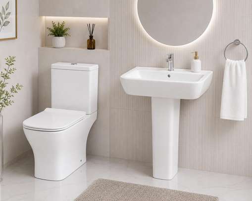 Ensemble chaise anglaise et Lavabo complet image 15
