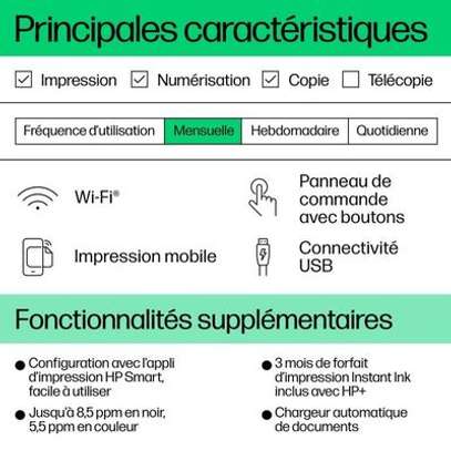 Imprimante wifi multifonction jet d'encre couleur HP image 4