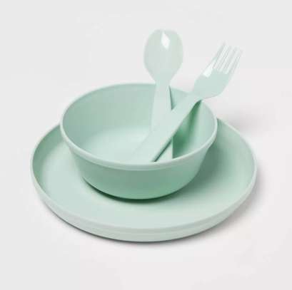 Kit repas enfant (bols, assiettes, cuillères, fourchettes) image 3