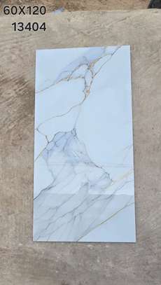Carrelage effet marbre blanc 60x120 cm céramique image 6