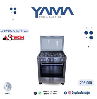 cuisinière 4 feux inox avec four intégré image 6