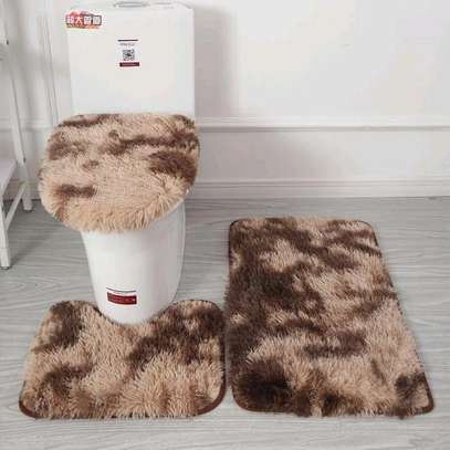 Tapis de bain toilette 3 pièces image 2