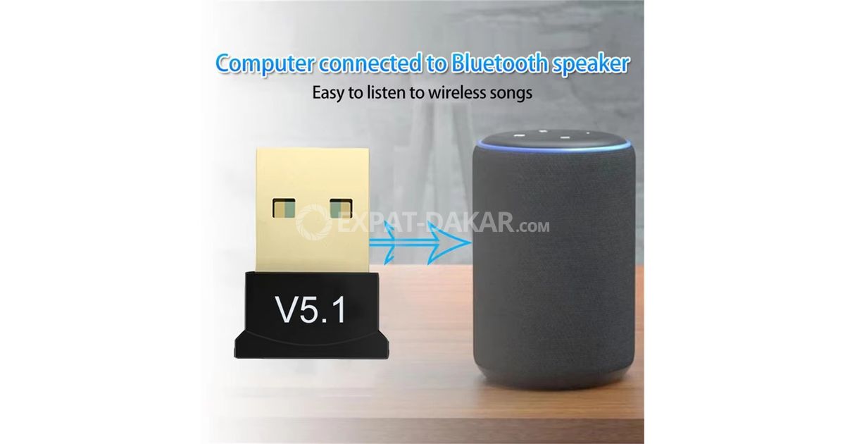 Adaptateur Bluetooth USB/AUX Pour Voiture - BT 5.1, Plug And Play, Mains Libres - Pour Autoradio, Haut-parleurs Sans BT