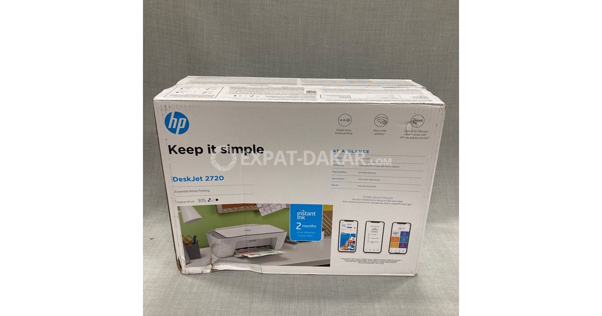 Imprimante tout-en-un HP DeskJet 2720 - Vente matériels et accessoires  informatique au Sénégal