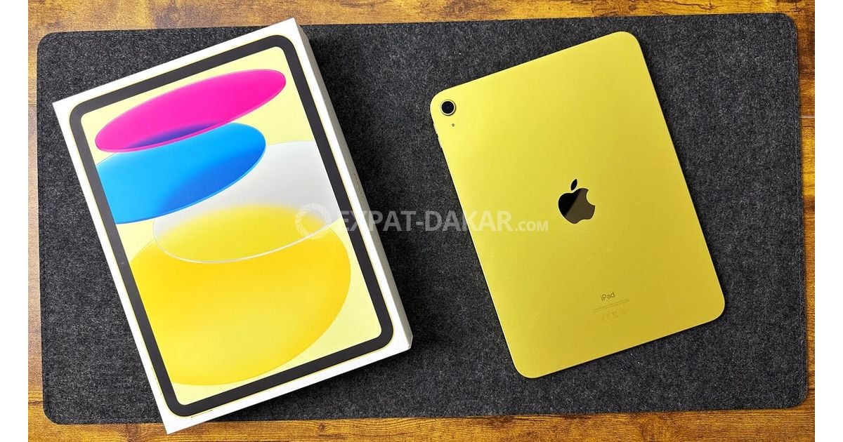 iPad 10eme Génération 64GB wifi jaune Plateau ExpatDakar