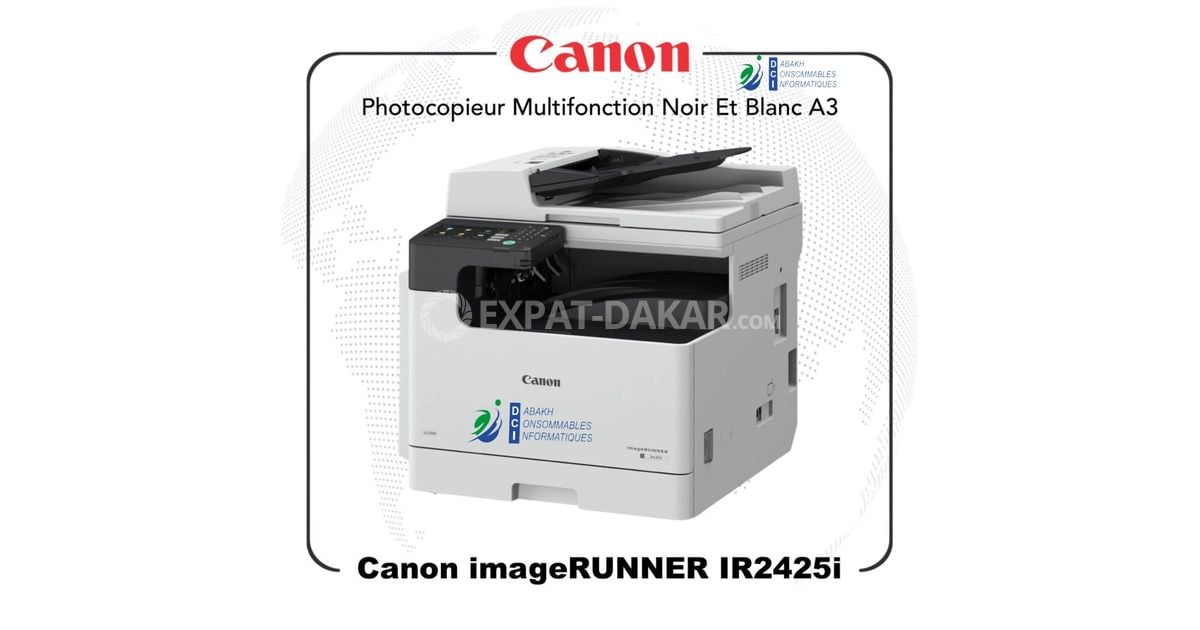Photocopieur CANON imageRUNNER IR2425i/A3/A4 Médina ExpatDakar