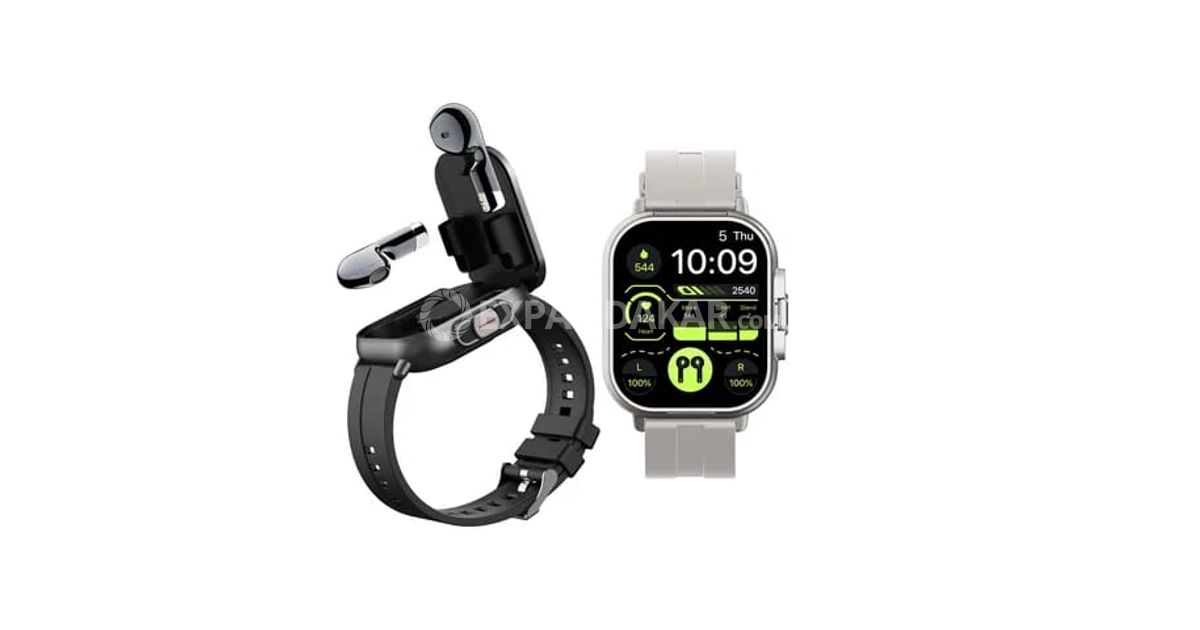 Bracelet intelligent 2 en 1 avec écouteurs Bluetooth-RDC
