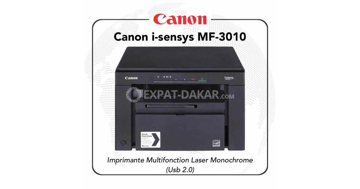 Imprimante monochrome multifonction laser Canon i-SENSYS MF3010 (52