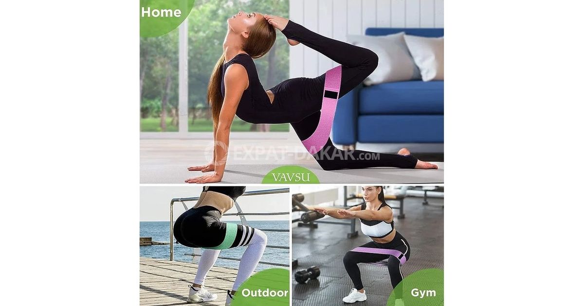 IMoebel Bandes De Résistance Booty 3 Niveaux - Élastiques Antidérapants Pour Fessiers, Jambes Et Hanches