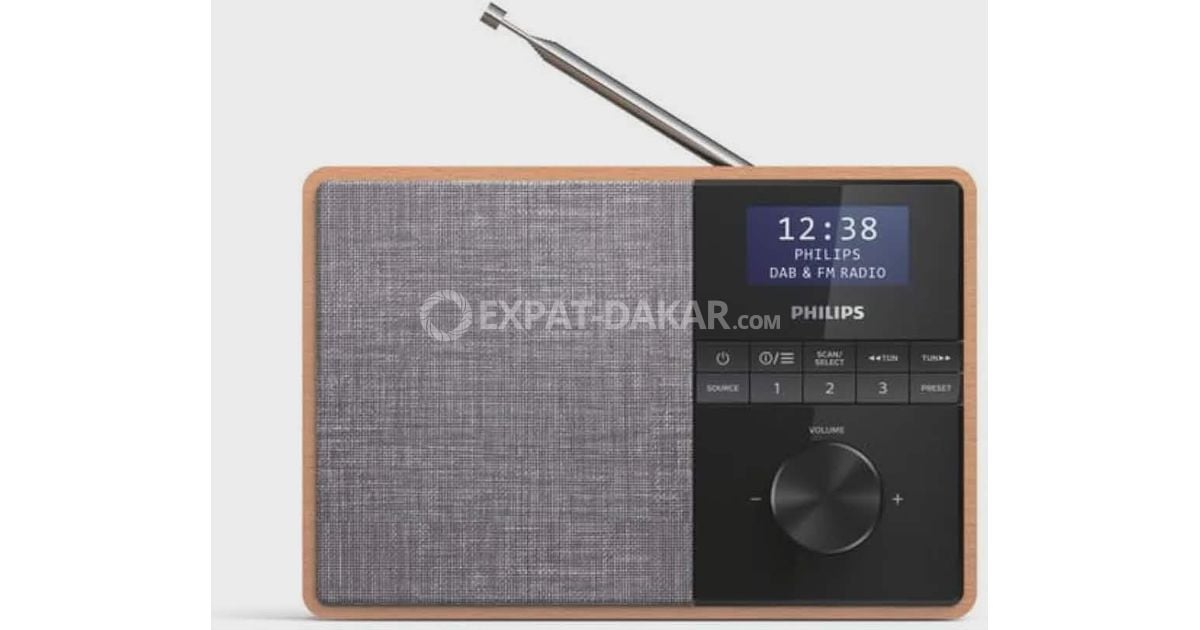 Radio Philips TAR5505/10 DAB+ – Couleur Bois, Ouverte Mais Jamais Utilisée
