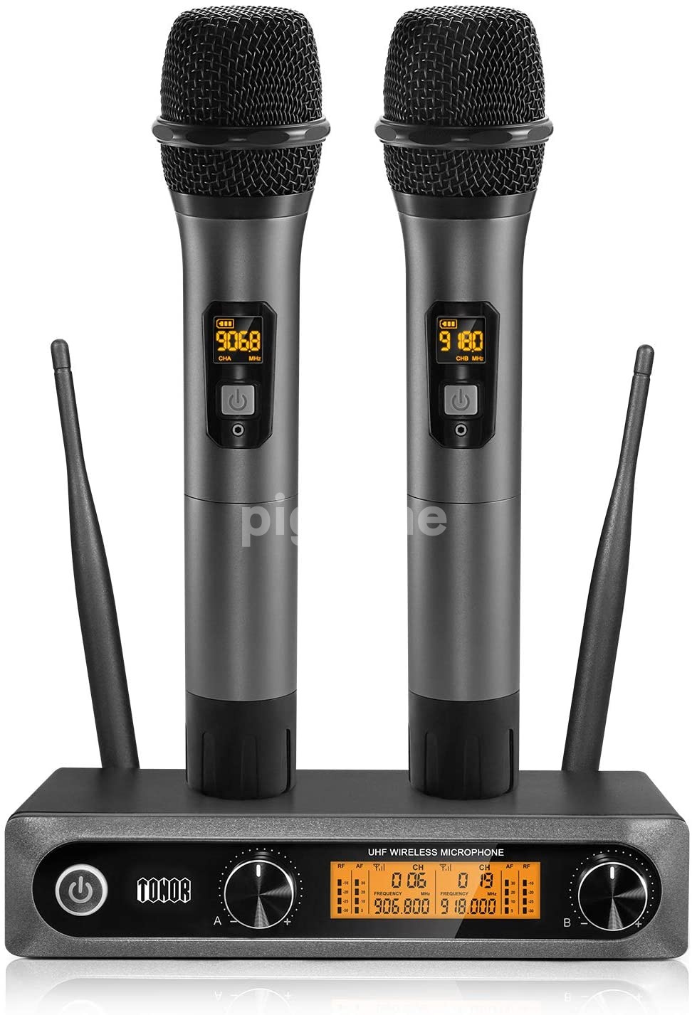 TONOR Wireless Microphone Metal Dual Professional UHF Cordless Dynamic 