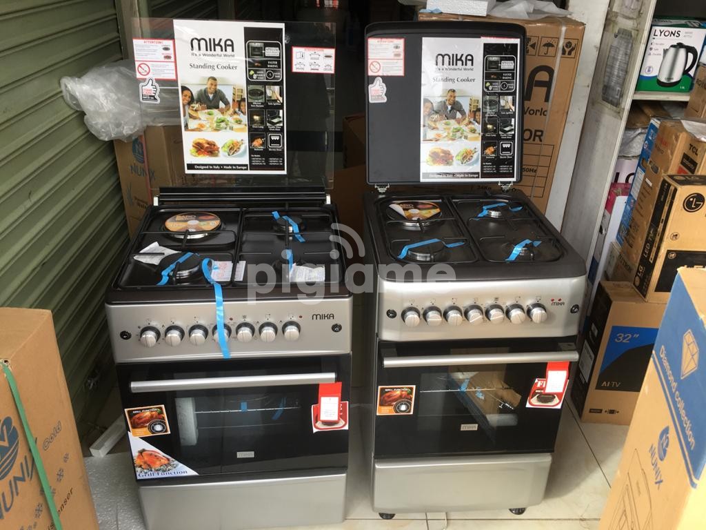 Standing Cooker, 50cm X 55cm, 3 + 1, Electric Oven, Silver in Nairobi