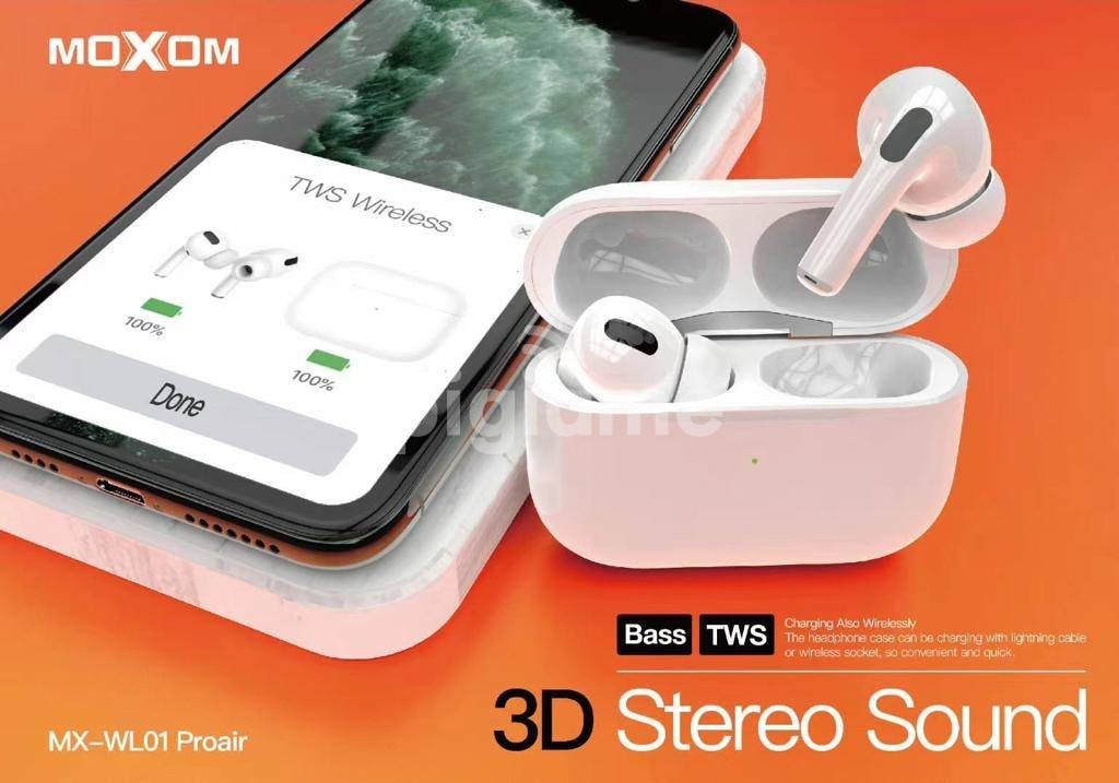 MOXOM MXWL01 Pro Wireless Bluetooth Airpods 3D Stereo sound Earbuds