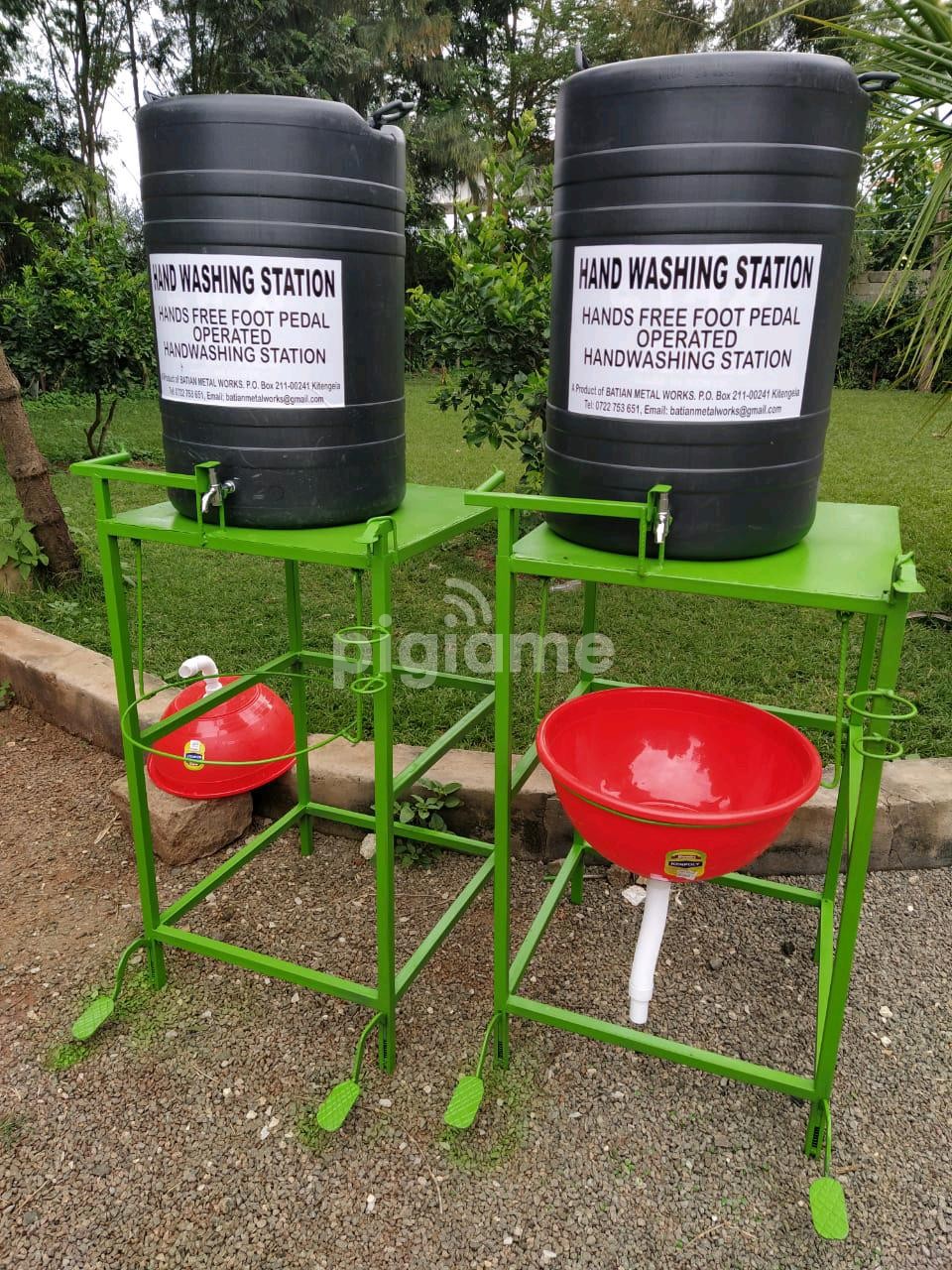 Foot operated Hand washing stations in Kajiado PigiaMe