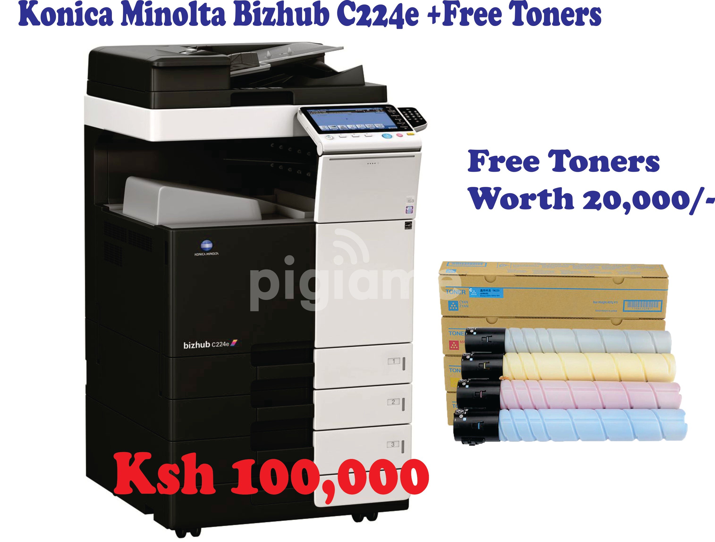 Konica Minolta Bizhub C224e Photocopier Machine With Brand New Toners Worth 20 000 Pigiame