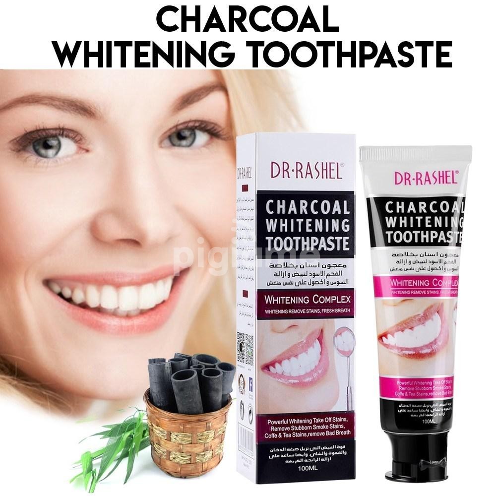 Dr Rashel Dubai Charcoal Whitening complex Toothpaste Removes Stains Whiten Teeth Freshen Breath