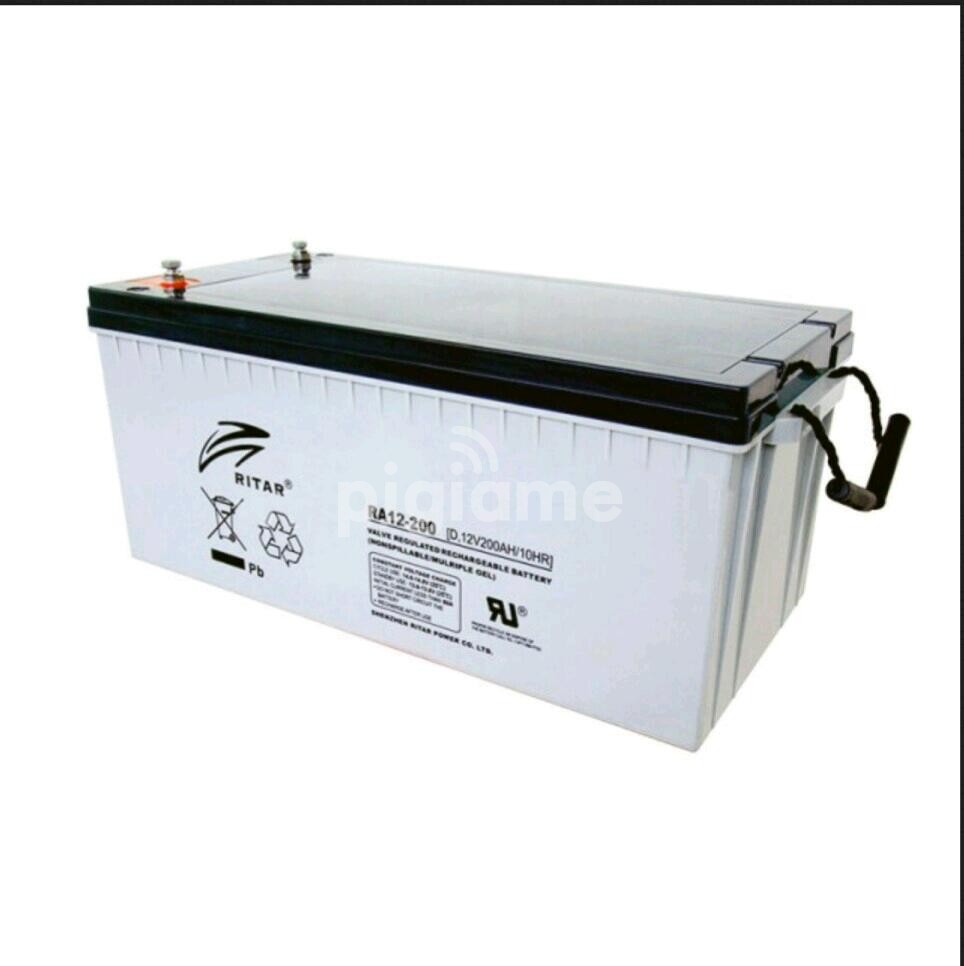 12V 200 Ah deep cycle sealed Ritar battery PigiaMe