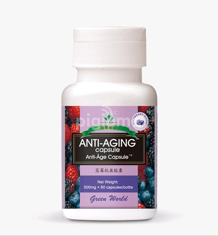 Green world anti aging capsules (60 caps) supplement for young looking