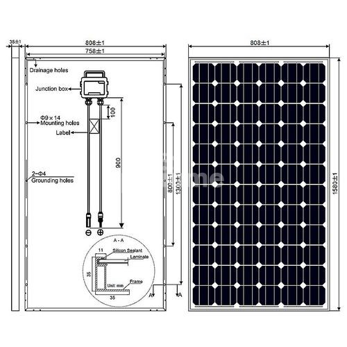Solarmax Solar Panel 200 Watts 24volts All Weather In
