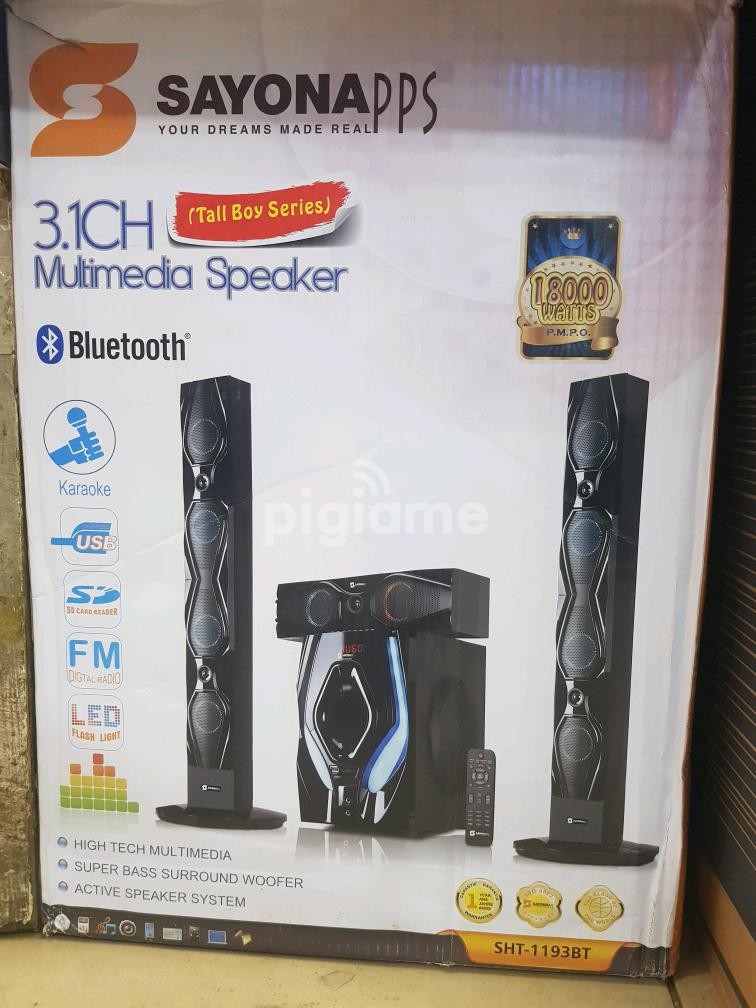 Sayona PPS SHT1193BT 3.1CH Multimedia Speaker 18000watts in Nairobi