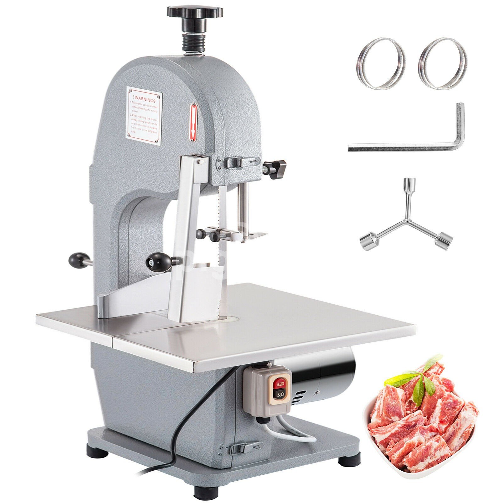 Meat Bone Saw Machine 304 Stainless Steel Worktop Meat Cutting Machine