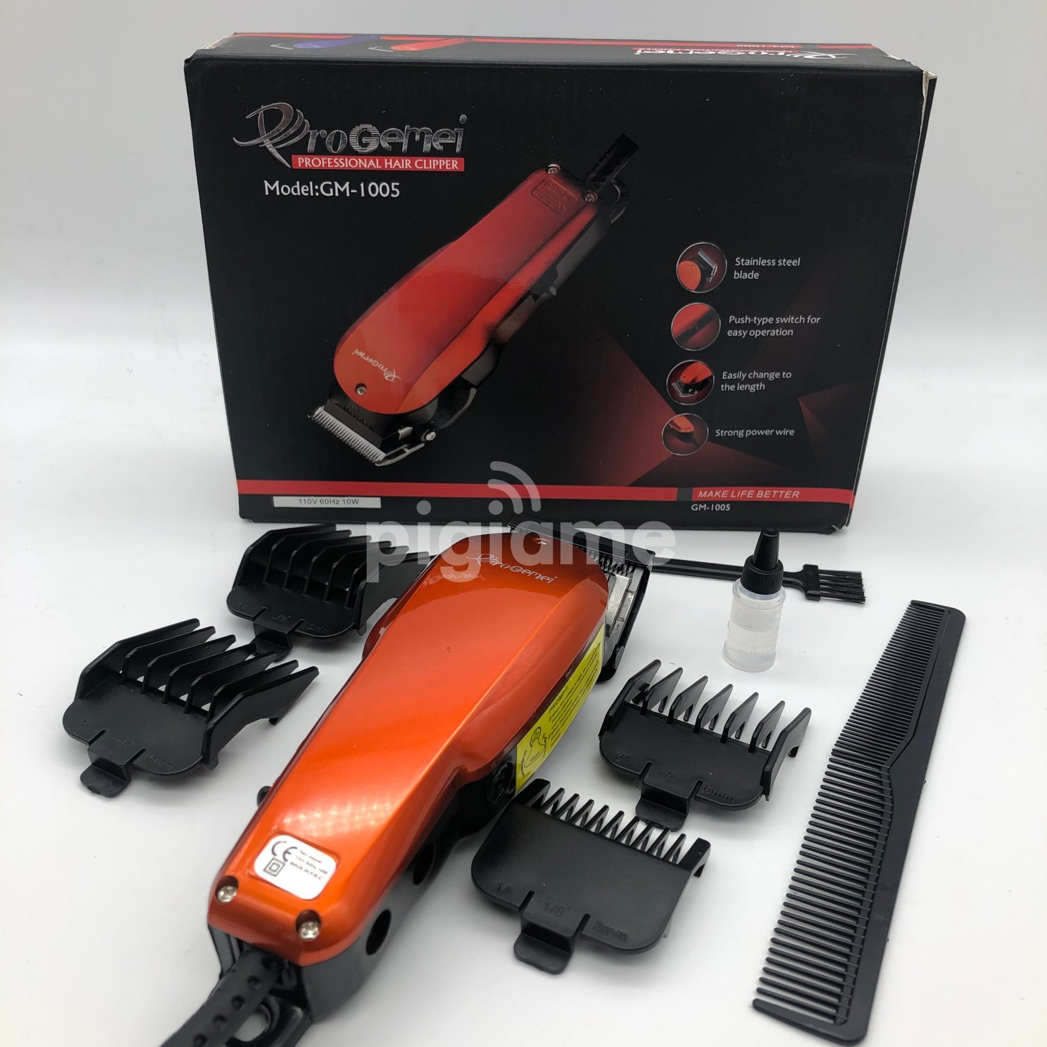 Progemei Professional Hair Clipper Wired Trimmer Gm 1005 Pigiame Progemei Professional Hair Clipper Wired Trimmer Gm 1005 Pigiame