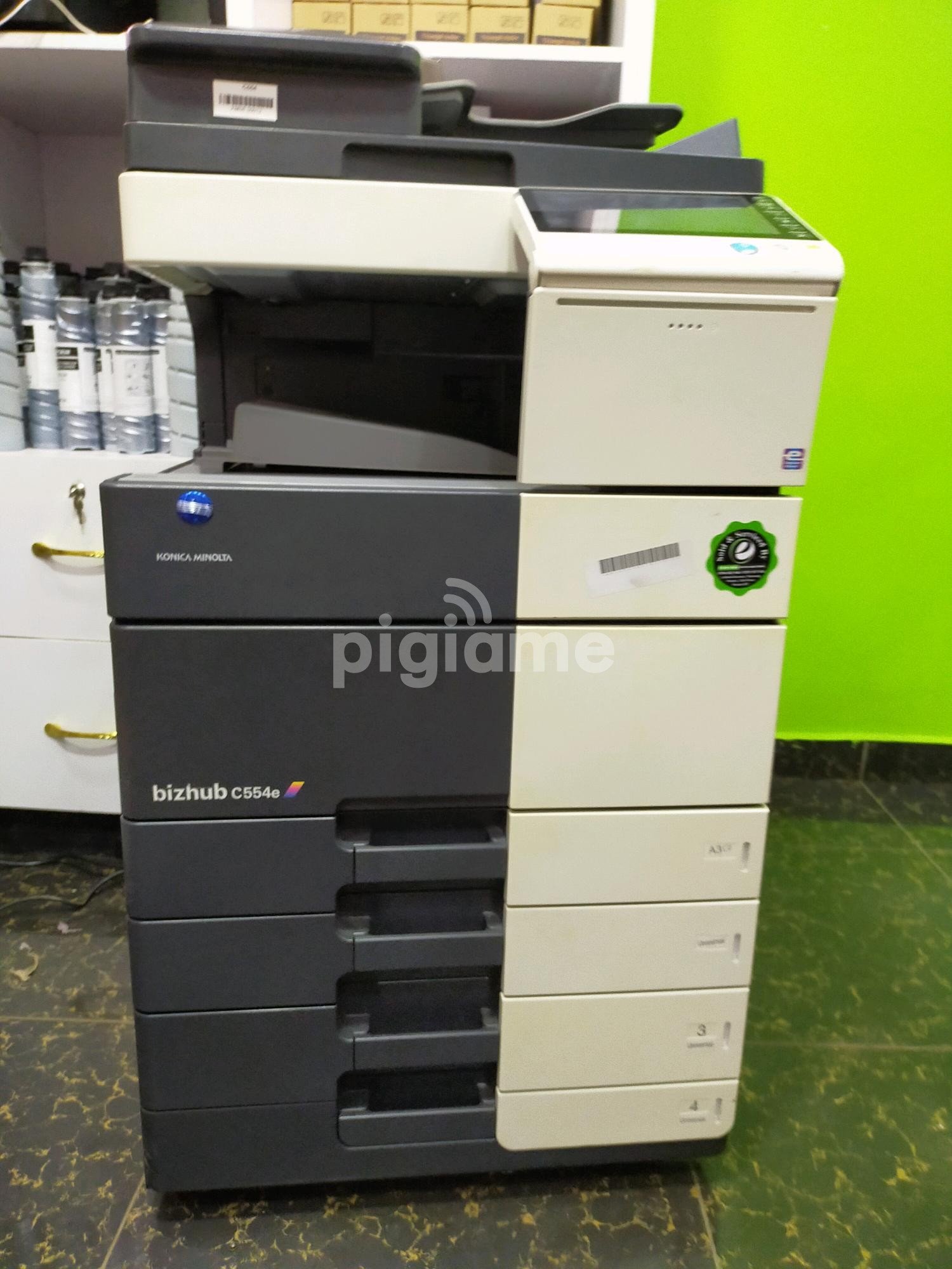Advanced Konica Minolta Bizhub C554 photocopier, printer, scanner in