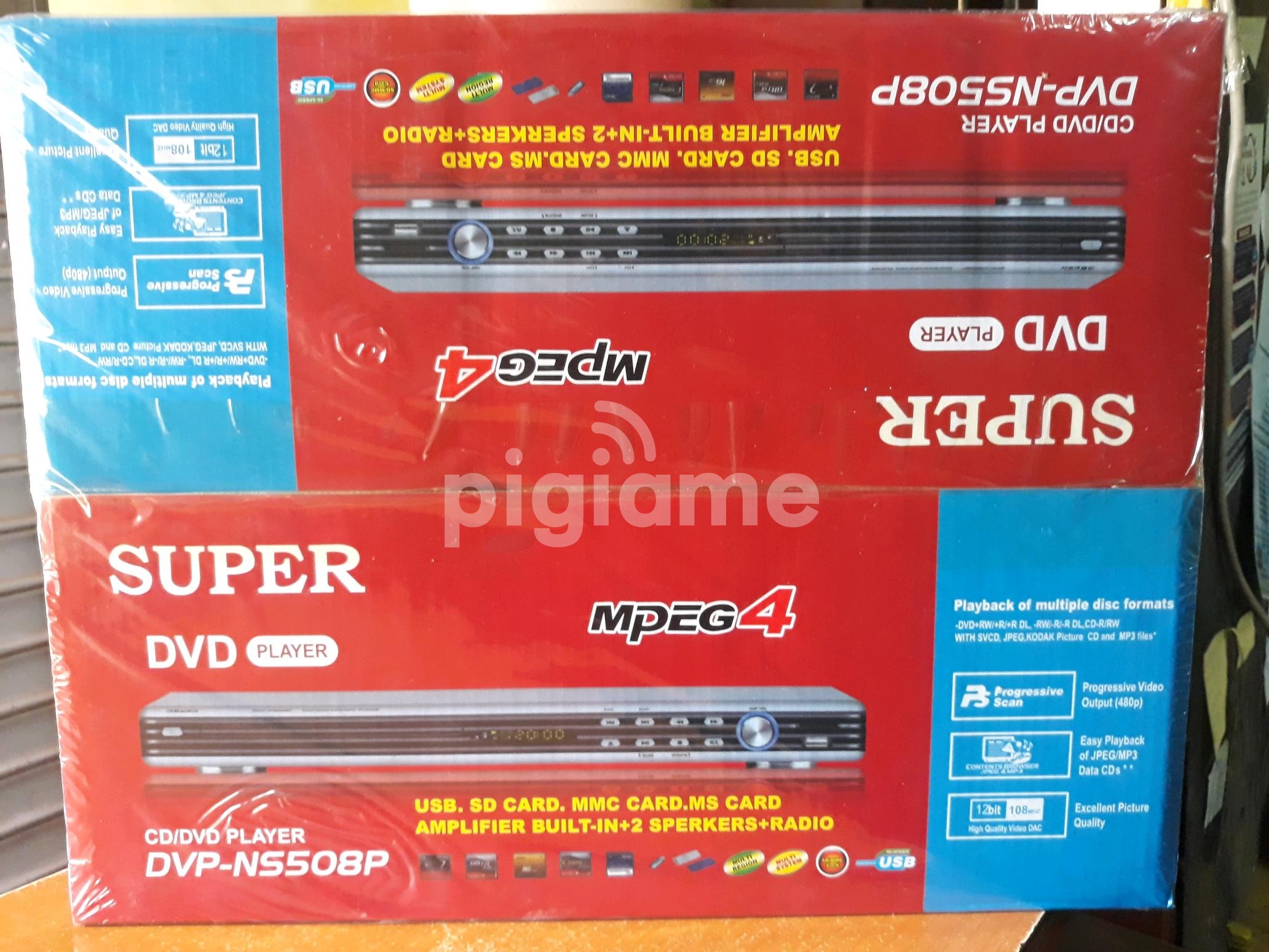 Mp4 Dvd Player With In Built Amplifier And 2 Speakers Fm Radio Pigiame