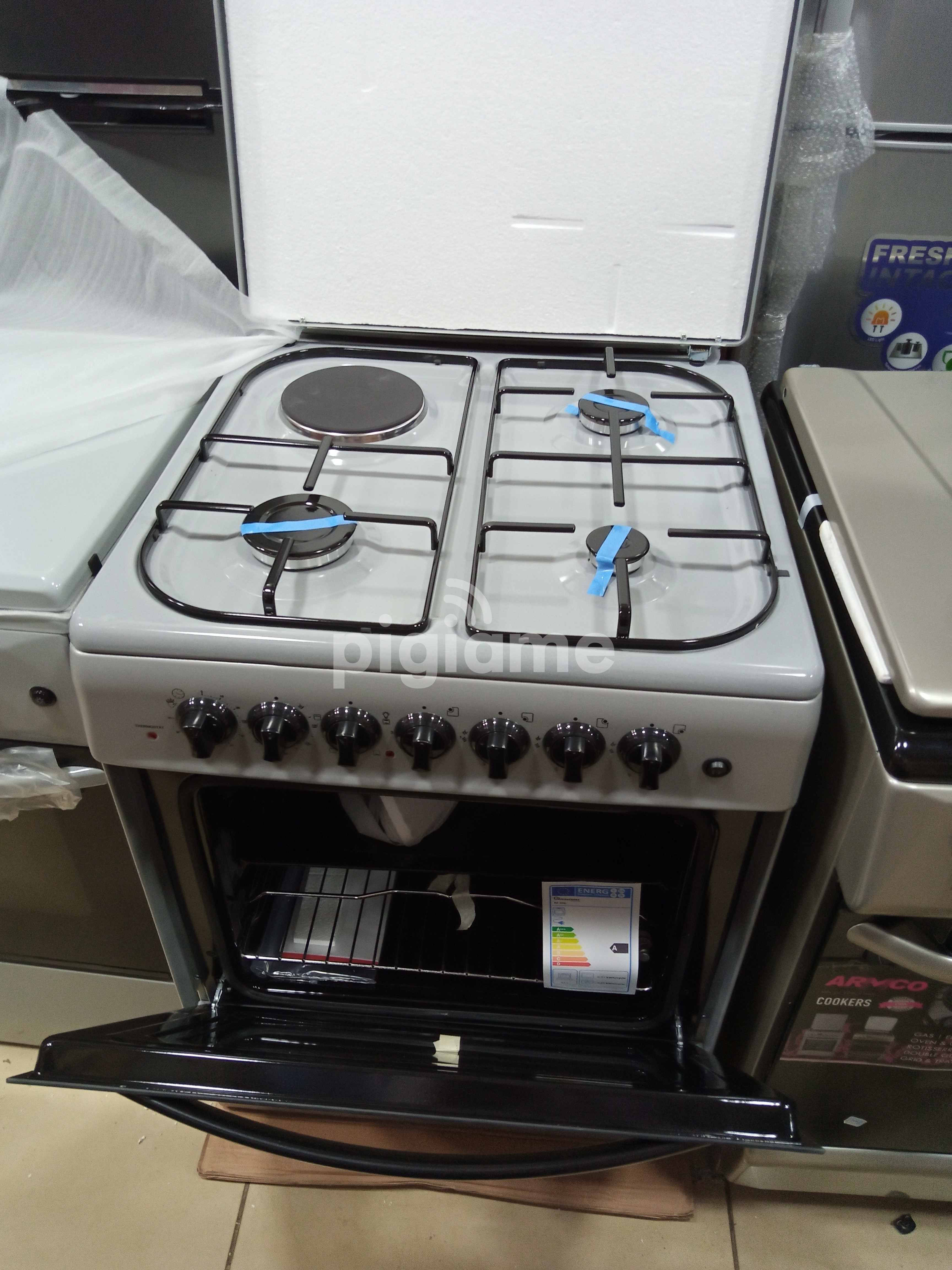 Ramtons standing cooker 3 gas + 1 electric 60x60 cm electric oven in