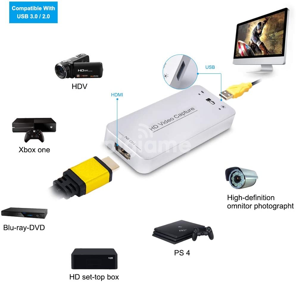 DIGITNOW USB 3.0 Capture Dongle Adapter Card,HDMI to USB 3 ...