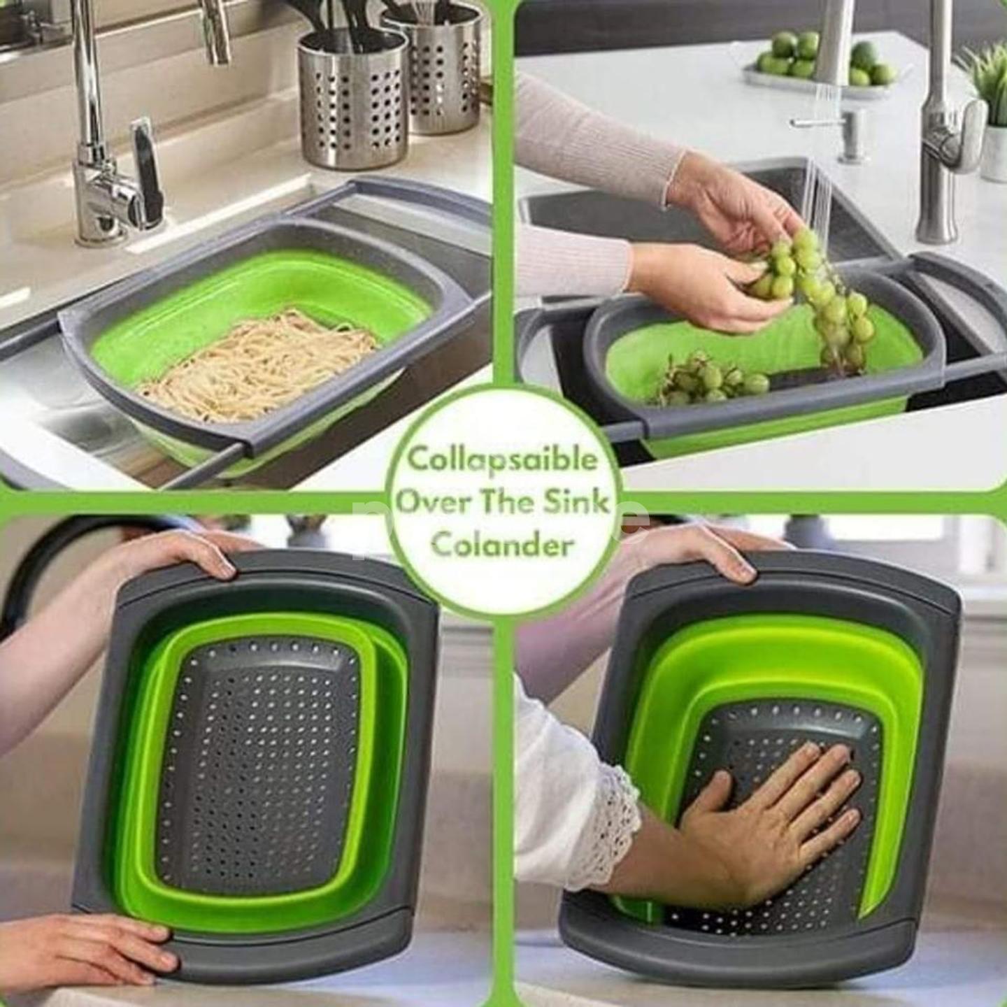 collapsible sink colander