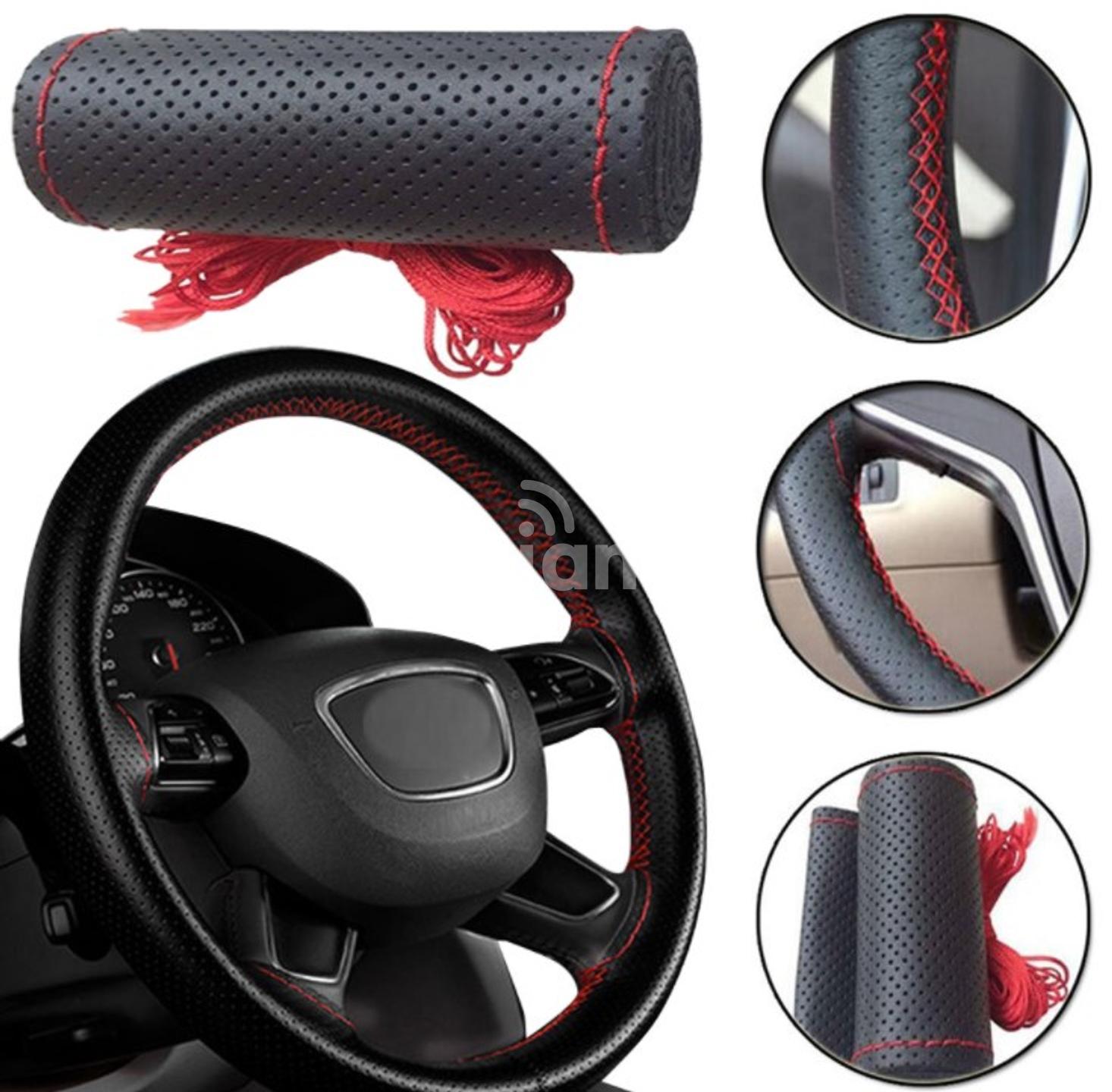 Hand stitched steering wheel cover non leather PigiaMe