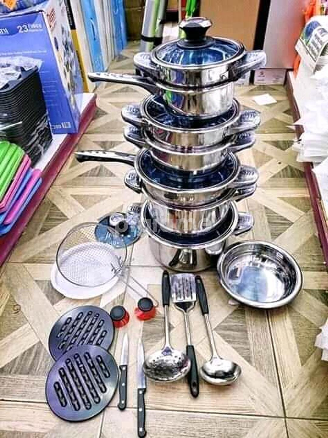 Electric sufuria/stainless steel induction sufuria/25pc cookware in