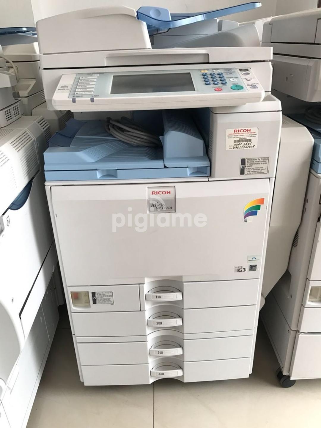 Heavy Duty Color Ricoh Aficio Mp C5501 Photocopier Pigiame Copier house provides best photocopier machines in lahore and photocopier services price in lahore.ch provides market competitive photocopier machine prices in lahore with best quality machines as a result copier house is becoming the leading photocopier importer in pakistan. heavy duty color ricoh aficio mp c5501 photocopier